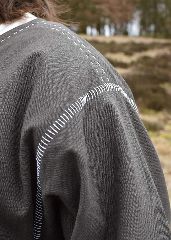 Battle-Merchant | Mittelalter Tunika Askur | LARP Wikinger Kleidung aus Baumwolle für Herren Weinrot