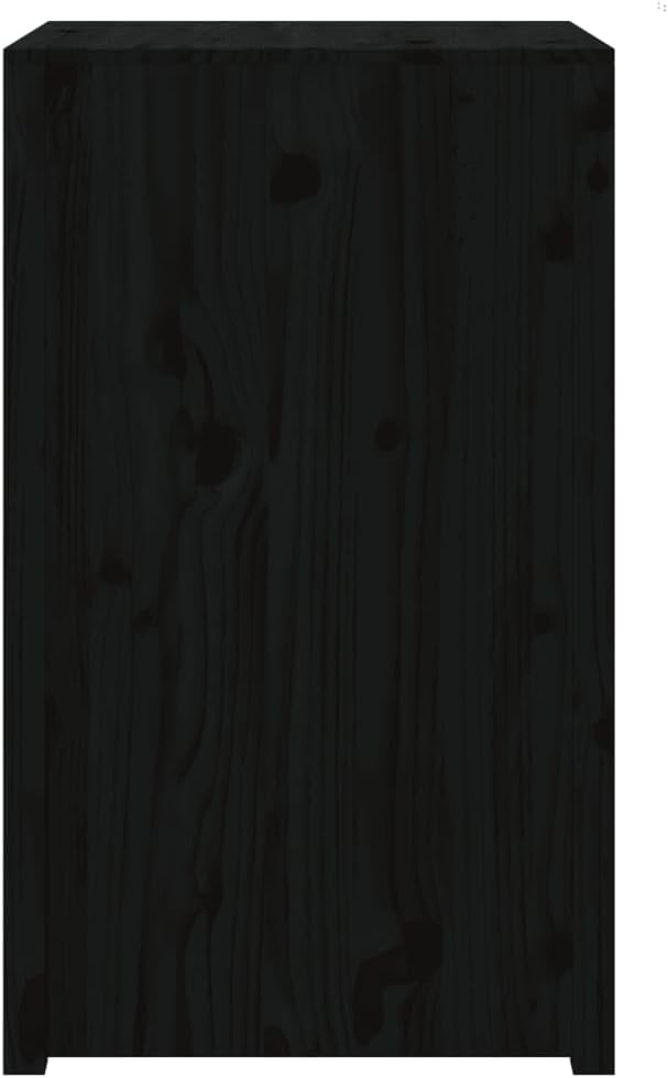 Outdoor-Küchenschrank Schwarz 55x55x92 cm Massivholz Kiefer, Outdoor Küche, Grilltisch, Pflanztisch,