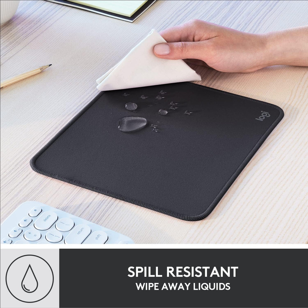 Logitech Mouse Pad - Studio Series, Computer-Mauspad mit Anti-Rutsch-Gummiboden, Leichtes Gleiten, S