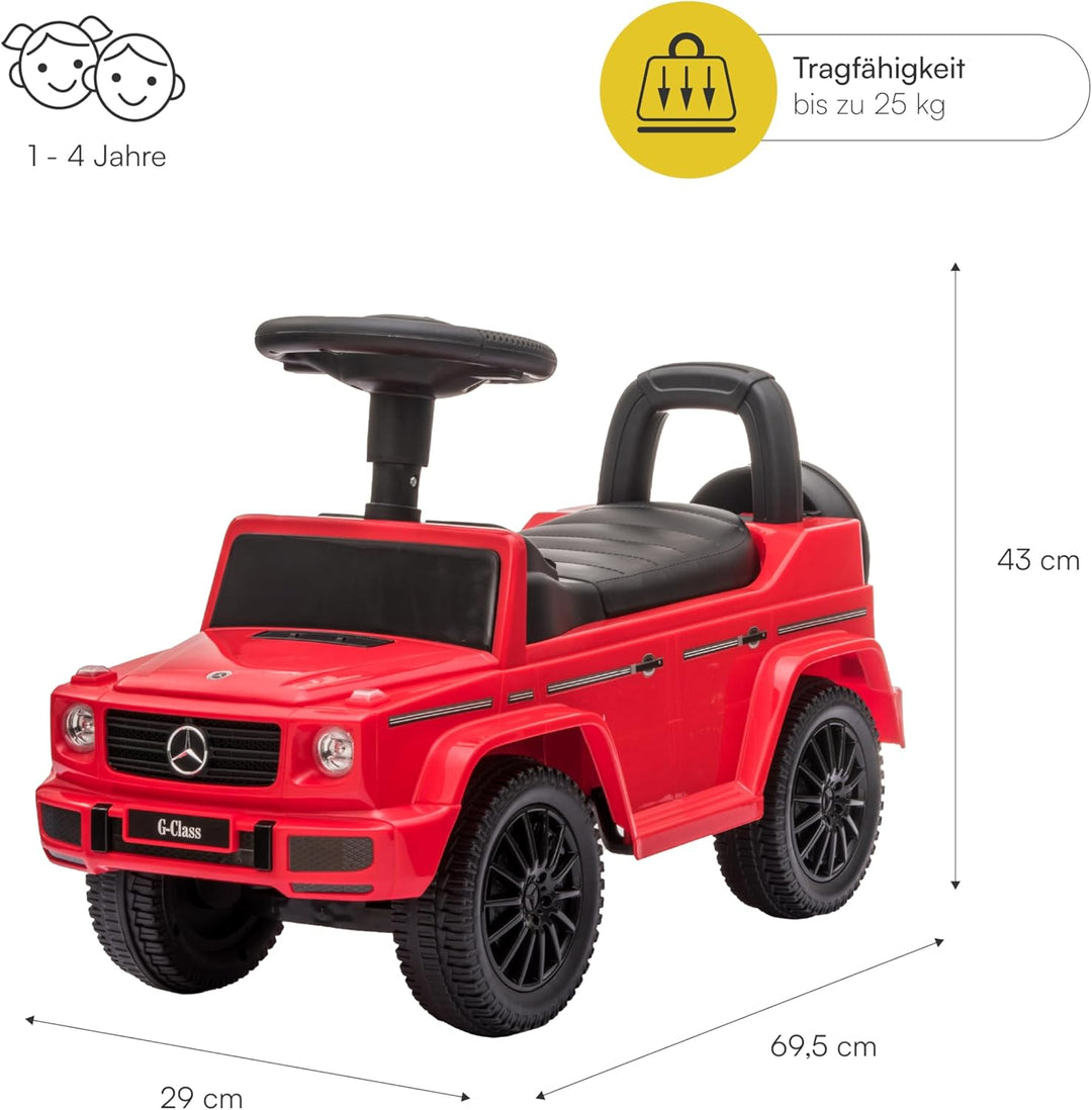 SUV Mercedes Ride-On Schiebeauto für Kinder von 1-4 Jahren, realistische Geräusche, rutschfeste Räde