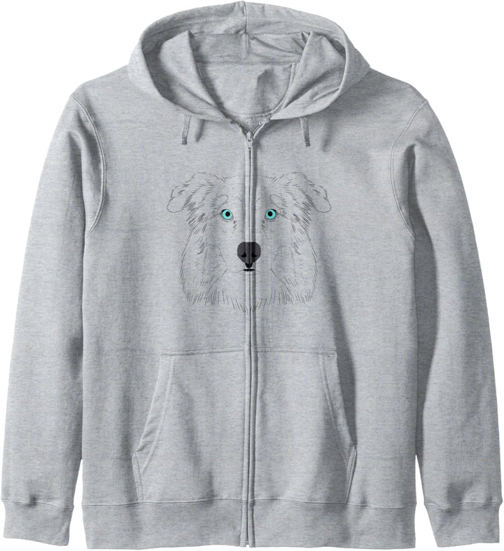 Hund Australian Shepherd Kapuzenjacke