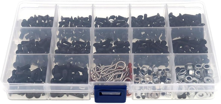 YijiaLink 500-Stück Universal RC Auto Schraubensatz Schrauben Sortiment Set Hardware Fasteners Kompa
