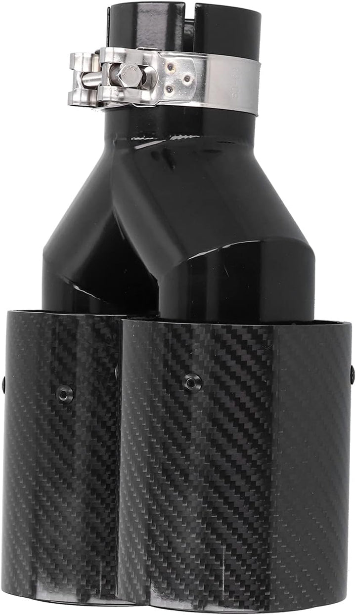 Exhaust Dual Tips 2.24-60 Mm Auto Endrohr,Carbon Car Dual Auspuff Endrohr M Performance Endrohr Univ