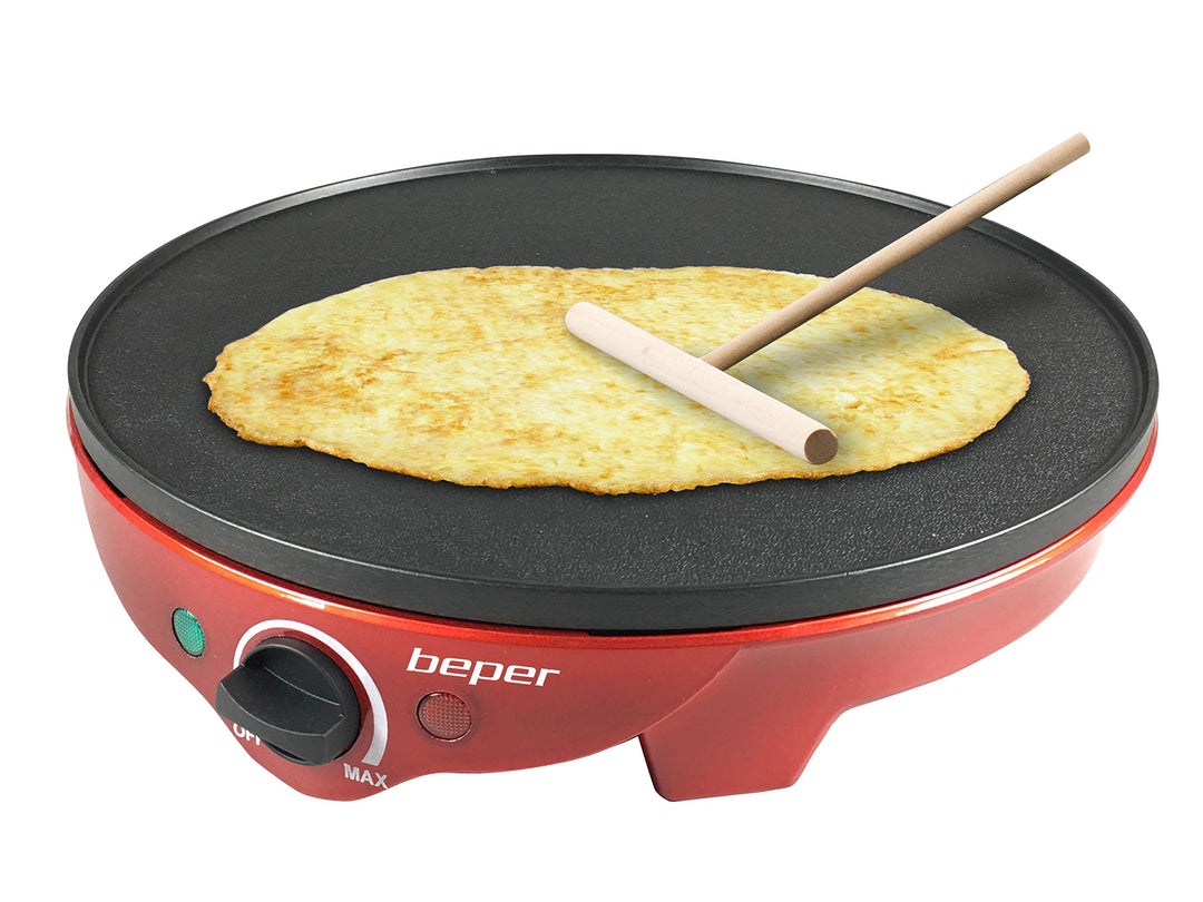 BEPER BT.700Y Crepes Maker für Crêpes, Pfannkuchen und Piadinas - Elektrischer Crepes Maker +, Elekt