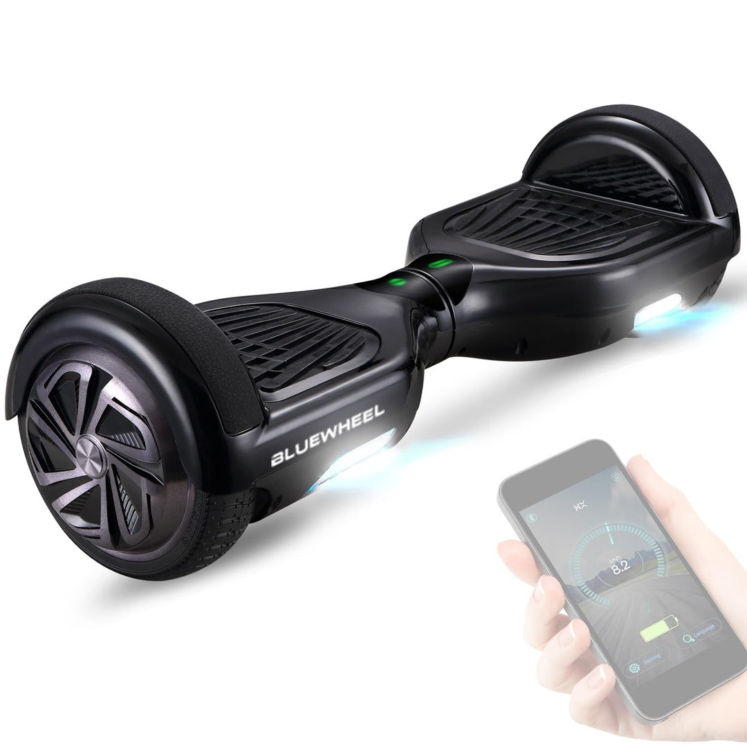 Bluewheel 6,5" Premium Hoverboard HX310s – Elektroboard mit LED, Bluetooth Lautsprecher, starker Dua