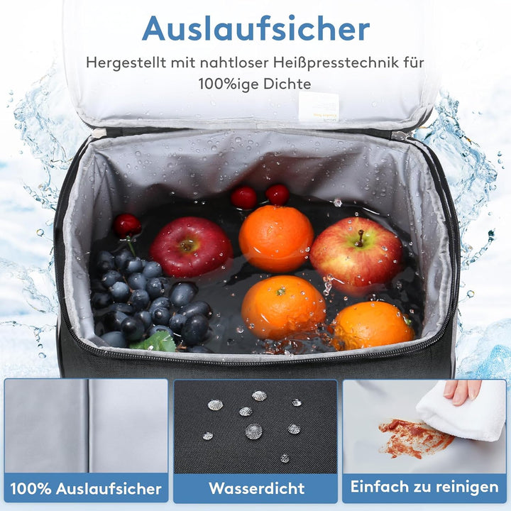 Lifewit 30L Kühltasche Gross faltbar Kühlkorb Kühlbox Thermotasche Picknicktasche für Lebensmitteltr