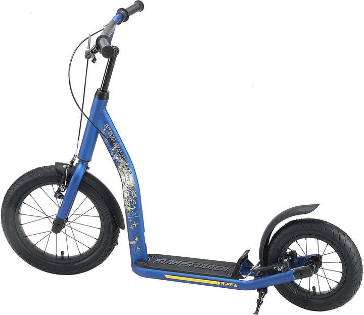 STAR SCOOTER Kinder Tret Roller ab 8 Jahre | City Kick Scooter Luftreifen Höhenverstellbar 16 Zoll N