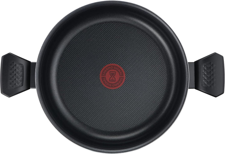 Tefal Easy Cook & Clean Kochtopf, 24 cm (4,7 l) + Deckel, für alle Herdarten ausser Induktion B55446
