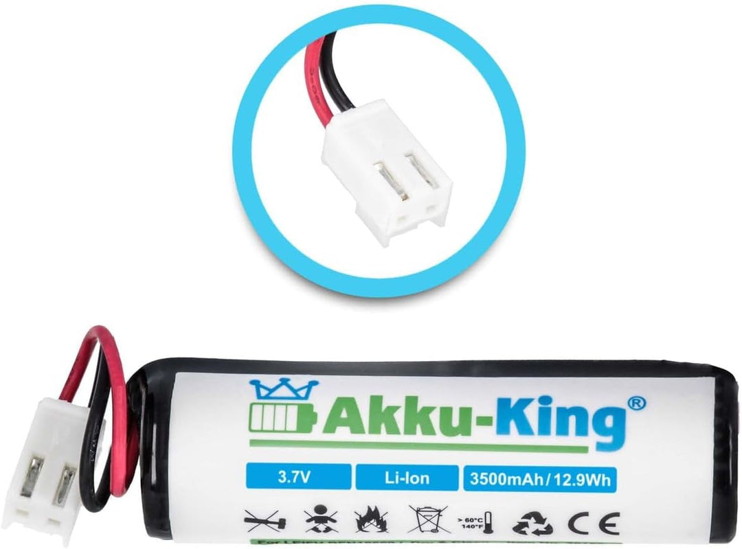 Power-Akku kompatibel mit Leifheit BFN18650/1S1P - Li-Ion 3500mAh 3.7V - für Leifheit Dry &amp; Clean Fe