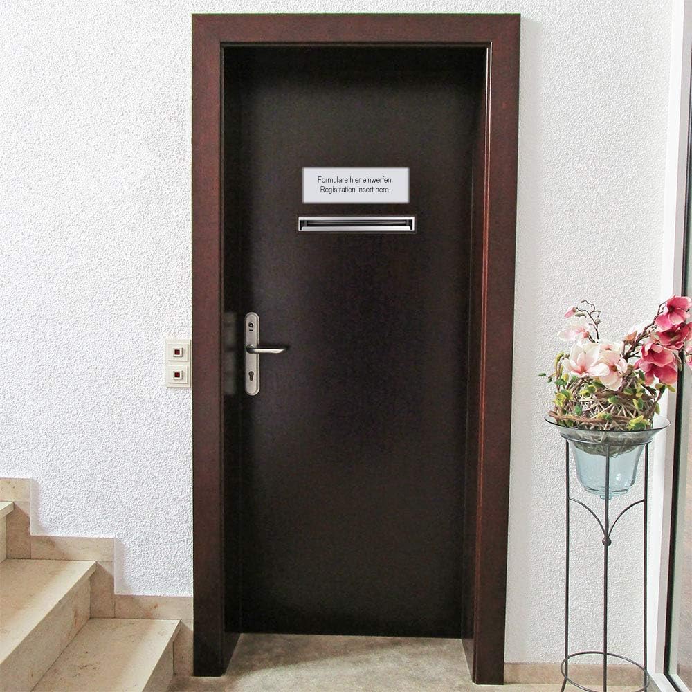Rottner Briefkasten Teramo, Zylinderschloss mit 2 Schlüssel, Stahl, BxH 360x320 mm, Befestigungsmate
