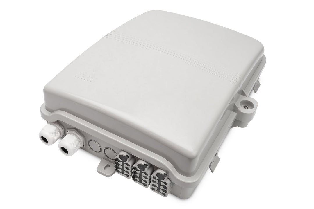 DIGITUS FTTH Distributionsbox für Aussen - 24 LC/Duplex oder 24 SC/Simplex Kupplungen
