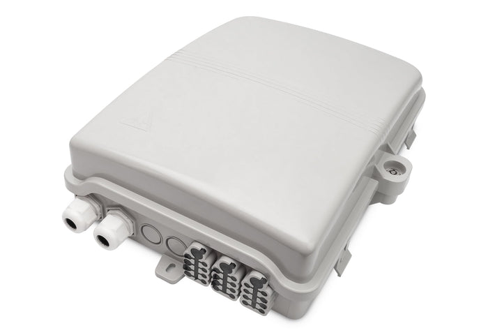 DIGITUS FTTH Distributionsbox für Aussen - 24 LC/Duplex oder 24 SC/Simplex Kupplungen