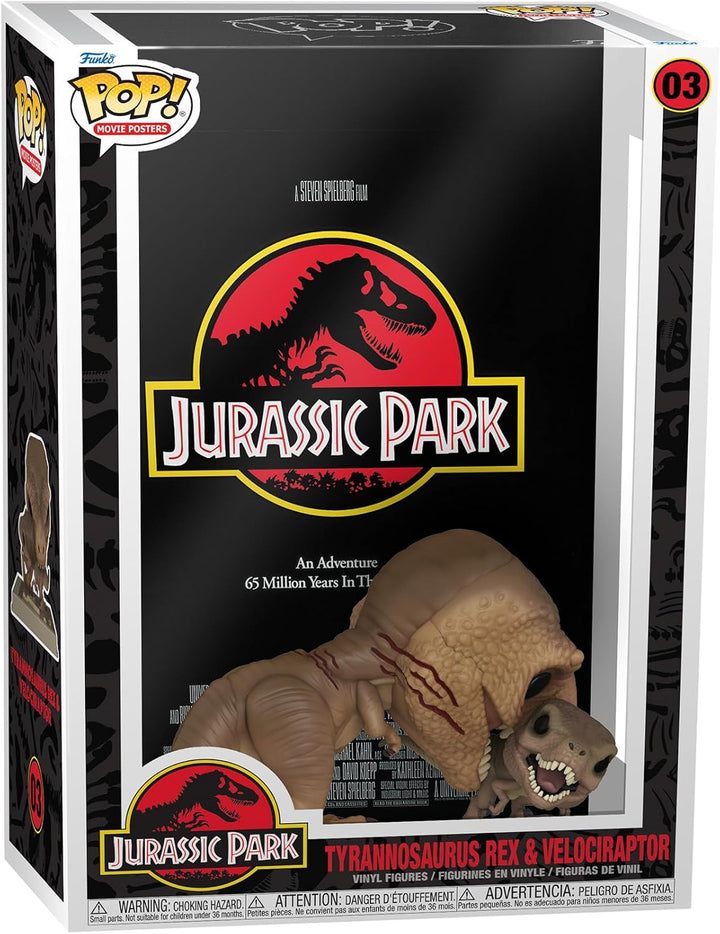 Funko Pop! Movie Poster: Jurassic Park - Tyrannosaurus - Vinyl-Sammelfigur - Geschenkidee - Offiziel