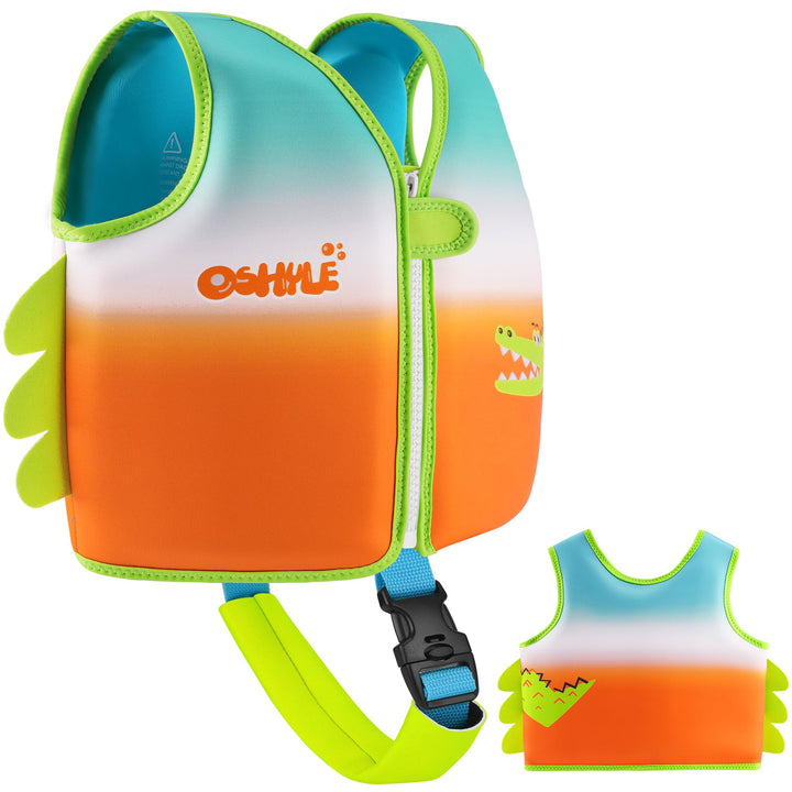 OSHYLE Kinder Schwimmweste - Jungen Mädchen Neopren Schwimmen Jacke Kleinkind Schwimmen Floating Neo