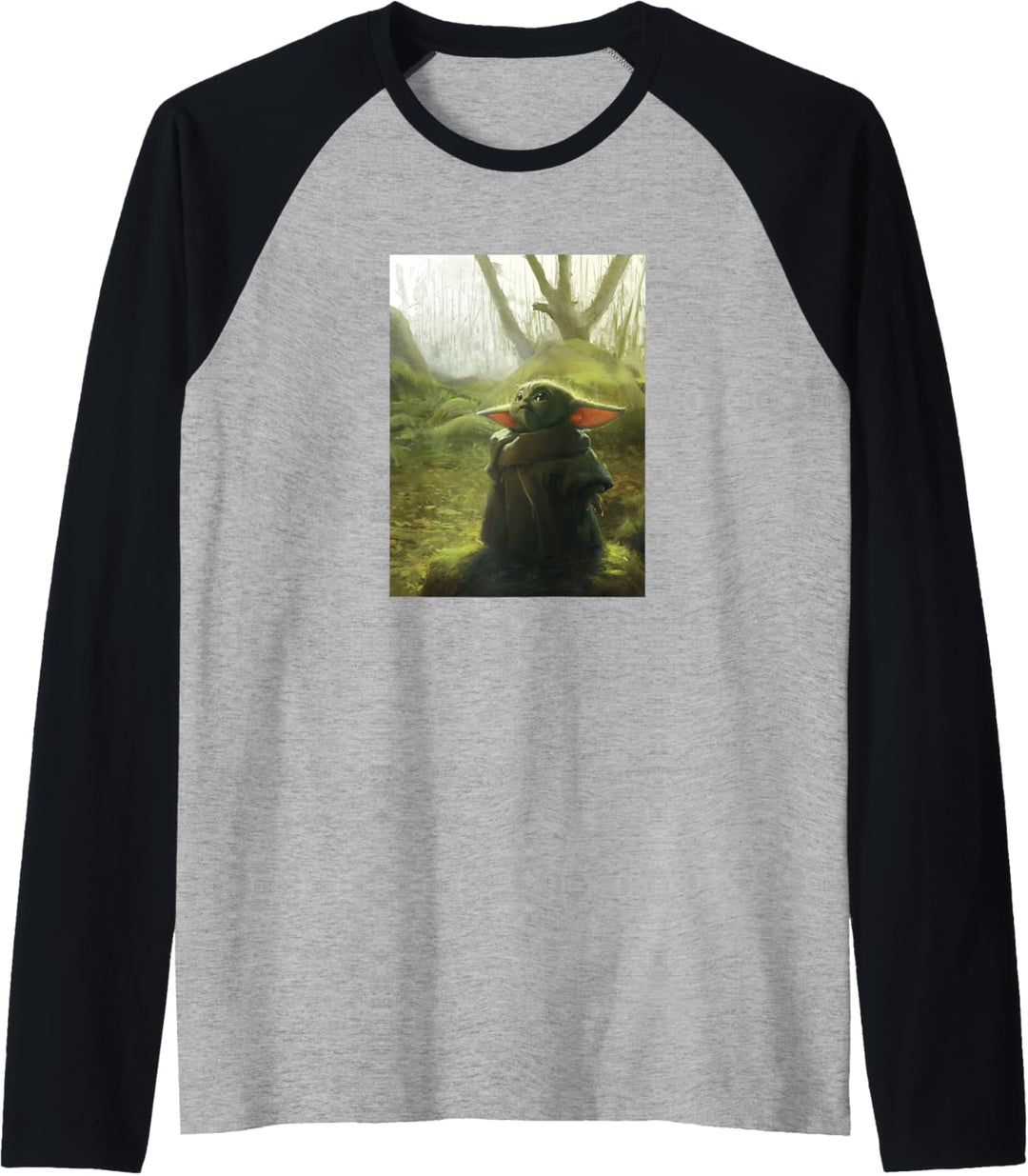 Star Wars: The Mandalorian The Child Illustration Poster Raglan