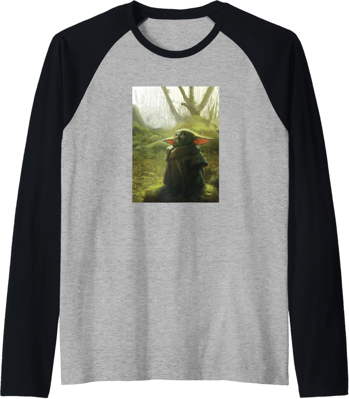 Star Wars: The Mandalorian The Child Illustration Poster Raglan