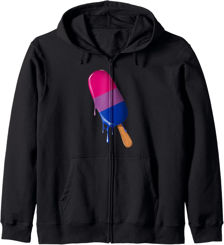 Bisexuelle Flaggenfarben Bi Pride Ice Cream LGBTQ Bisexual Pride Kapuzenjacke