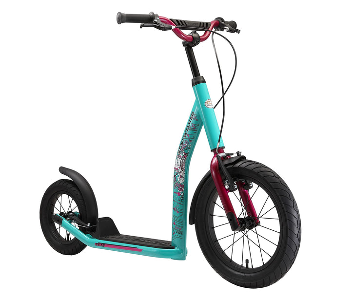STAR SCOOTER Kinder Tret Roller ab 8 Jahre | City Kick Scooter Luftreifen Höhenverstellbar 16 Zoll N