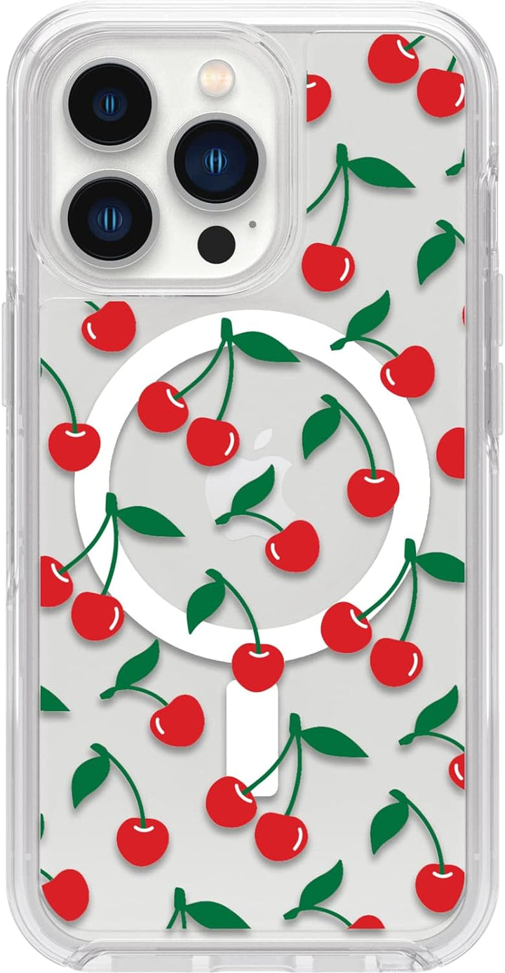 OtterBox Symmetry Series Schutzhülle für iPhone 13 Pro – Cherry On Top, ultradünn, rastet auf MagSaf