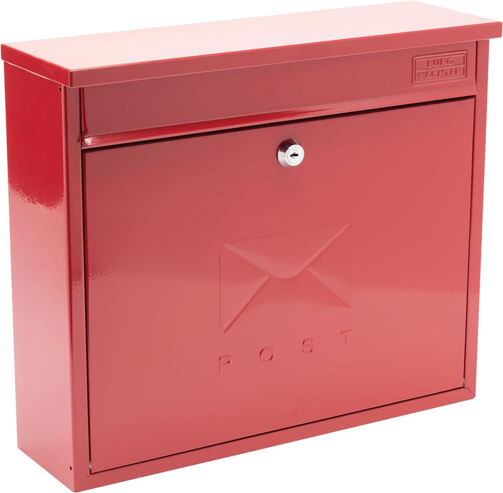 Sterling MB02G Elegance Briefkasten, Rot, Rot