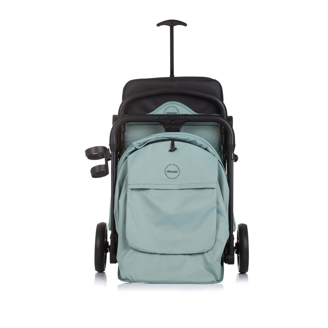 Chipolino Kinderwagen, Buggy Pixie zusammenklappbar Getränkehalter Korb 22 kg, Farbe:tuerkis, tuerki
