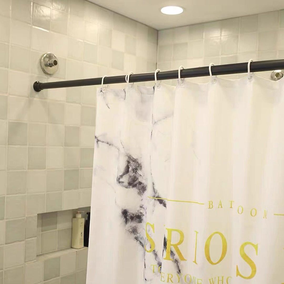 Duschvorhang Teleskopstange 160-210CM Verstellbare Klemmstange Edelstahl Duschstange Ohne Bohren Vor