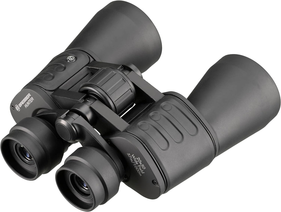 Bresser Fernglas Hunter 20x50 mit hoher Vergrösserung, vollvergüteter Optik und robustem gummiarmier