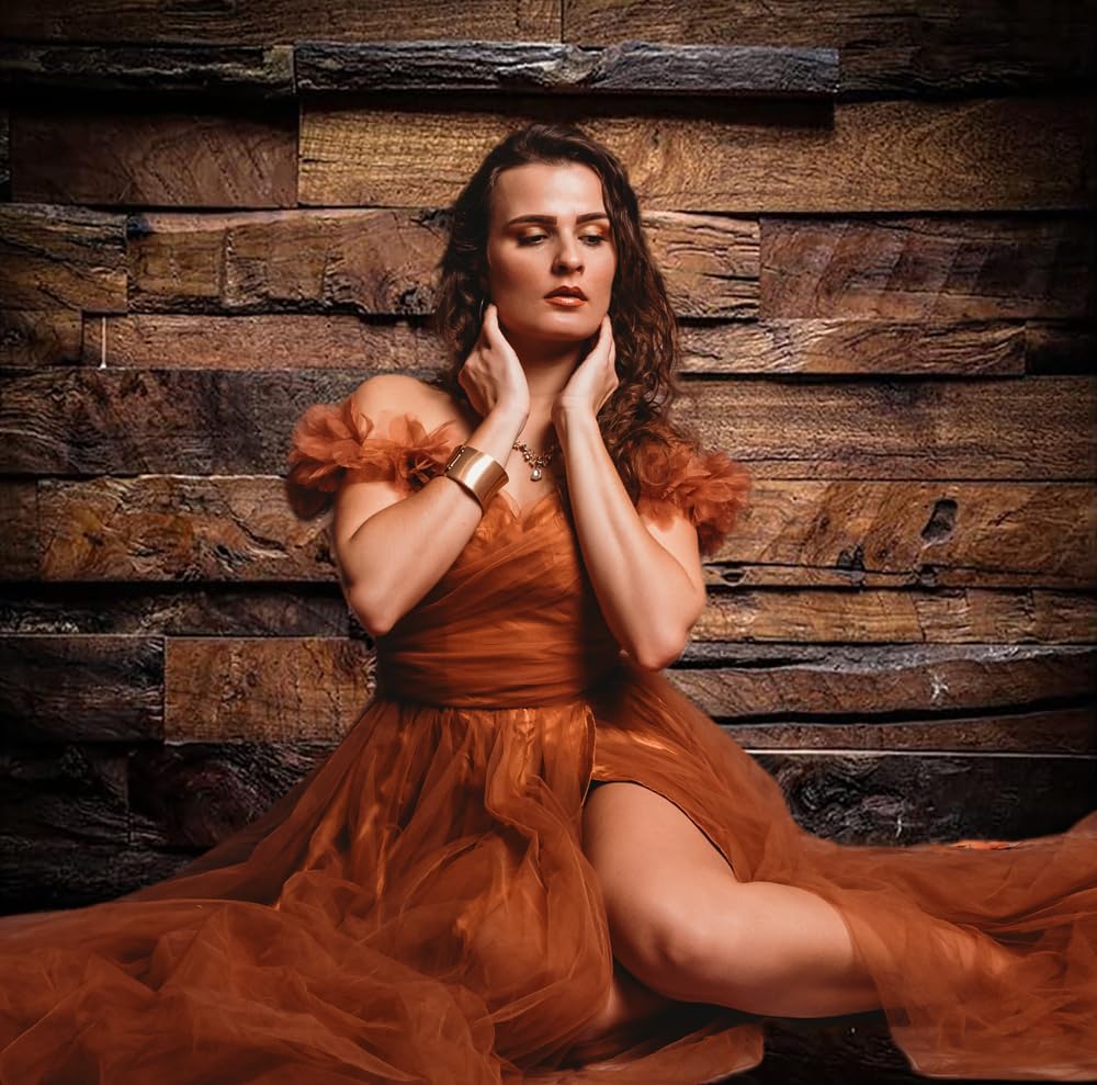 Kate 3x2m Fotografie Hintergrund Holzbrett Holz Holzboden Fotohintergründe Braun Retro Fotografie Hi