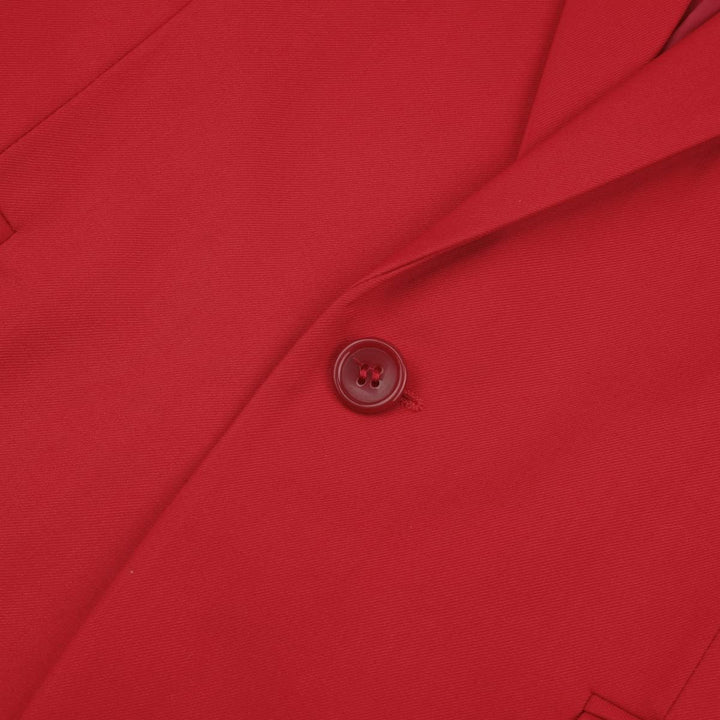 YOUTHUP Herren Sakko Slim Fit Anzugjacke für Business Hochzeit Eleganter 1 Knöpfen Blazer L Rot, L R