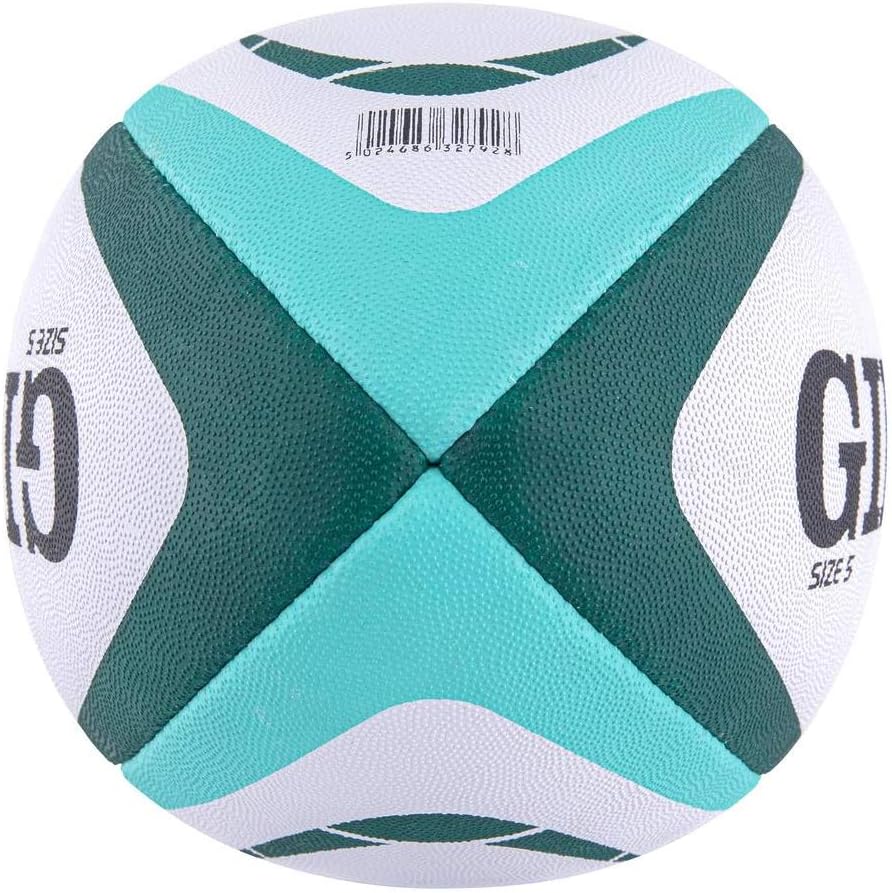 Gilbert Atom Match Rugbyball, Blau grün 5