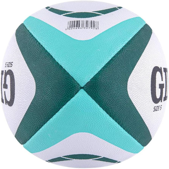 Gilbert Atom Match Rugbyball, Blau grün 5