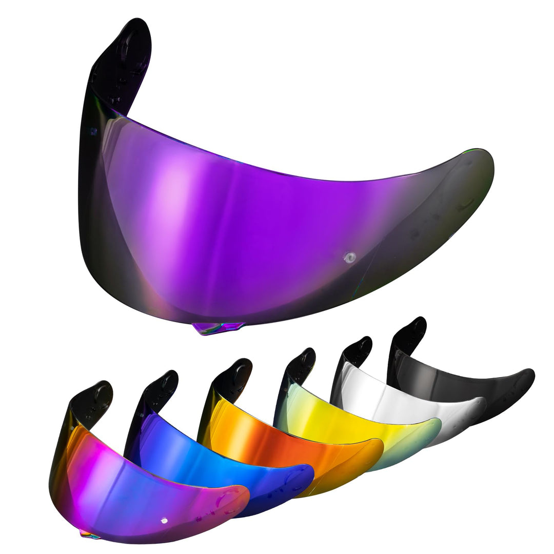 PSLER Helm Visier Verspiegelt für Shoei GT Air GT Air 2 TC-5 TC-9 Neotec CNS-1,Helmvisier Getöntes V