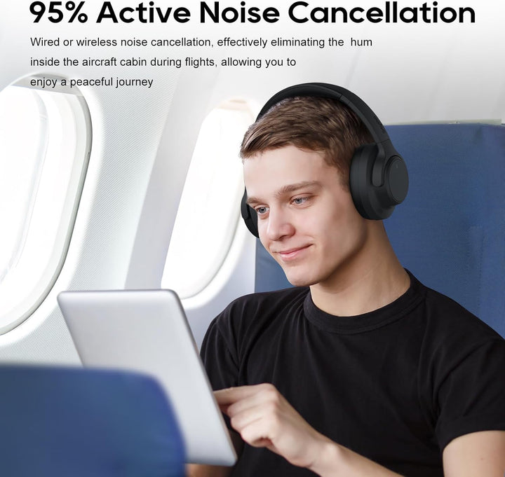 Srhythm NiceComfort 15 (2. Generation) Hybrid-Kopfhörer mit Geräuschunterdrückung, Bluetooth 6.0, mi