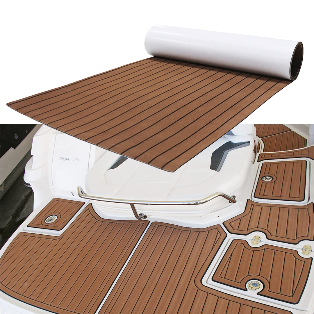 MIJOBS Teak Decking Sheet Eva Teak Selbstklebend rutschfeste Matte Marinedeck für Boote Yacht Marine