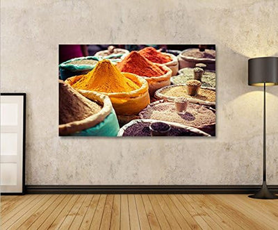 islandburner Bild Bilder auf Leinwand Gewürze V2 Küche Orientalische 1p XXL Poster Leinwandbild Wand