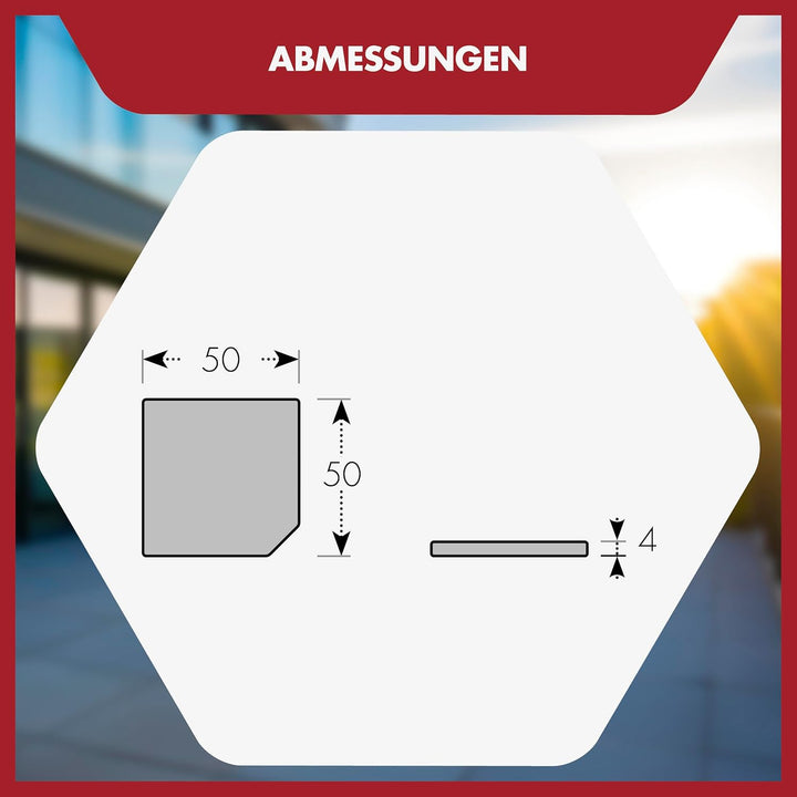 doppler SL-AZ Leichte Beschwerplatte 25 kg – Hochwertiger Natursteinsockel aus Granit – Für Schirmst