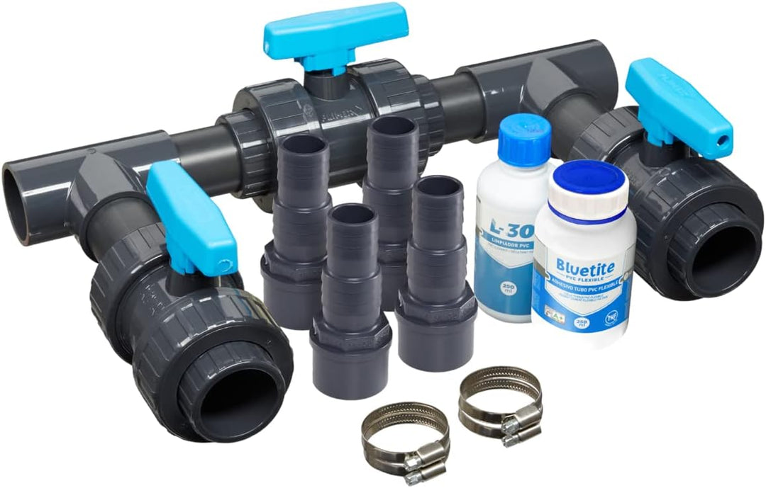 LionFlex Bypass Set Deluxe Pool Schwimmbad Wärmepumpe Poolheizungen Solaranlage