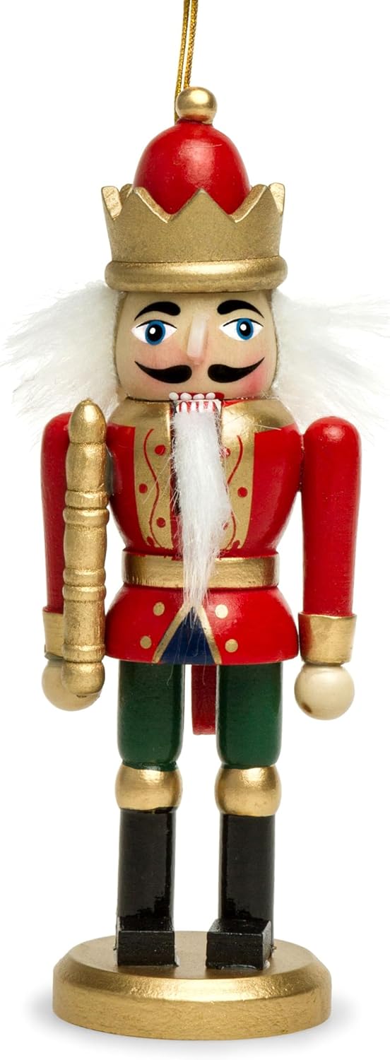 SIKORA NK-F grosse XL Nussknacker Figuren als Weihnachtsbaum Anhänger im 3er Set H ca. 15 cm