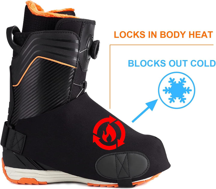Skischuhüberzüge Verstellbare Warme Stiefel Handschuh Skischuhe Abdeckung Neopren Skischuhüberzieher