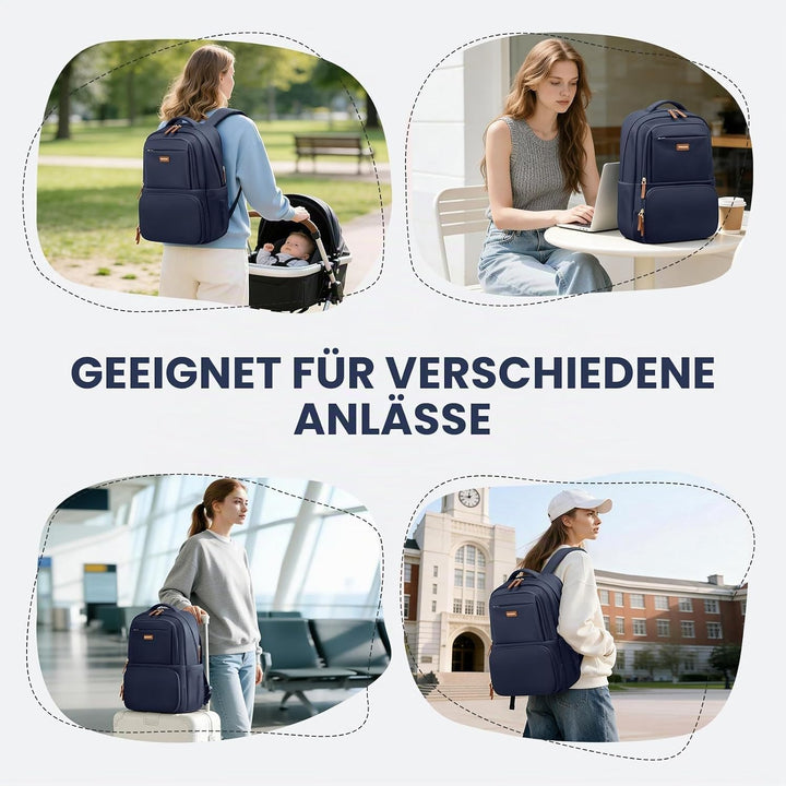 GOLF SUPAGS Lunch Rucksack, 16 Zoll Laptop Rucksack Schulrucksack mit Lsoliertes Kühltasche für Arbe