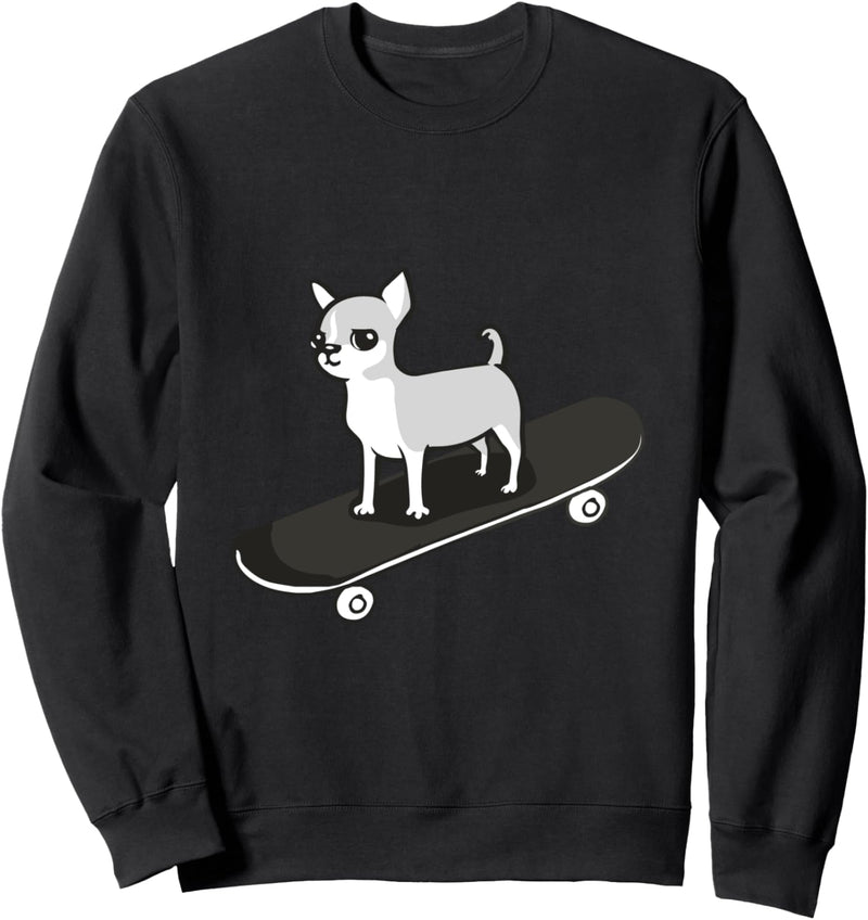 Skateboarding Chihuahua Sweatshirt