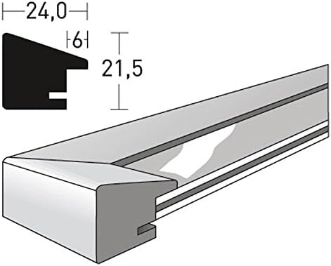 nielsen Holz Bilderrahmen Essential, 40x60 cm, Schwarz Schwarz 40 x 60 cm, Schwarz 40 x 60 cm