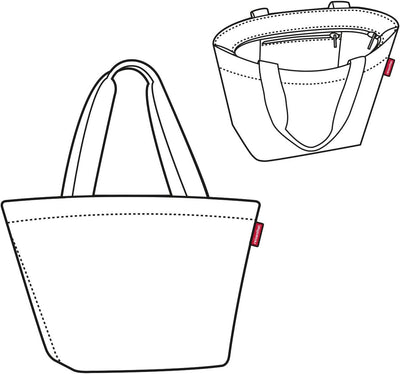 reisenthel shopper M in Dots – Geräumige Shopping Bag und edle Handtasche in einem – Aus wasserabwei