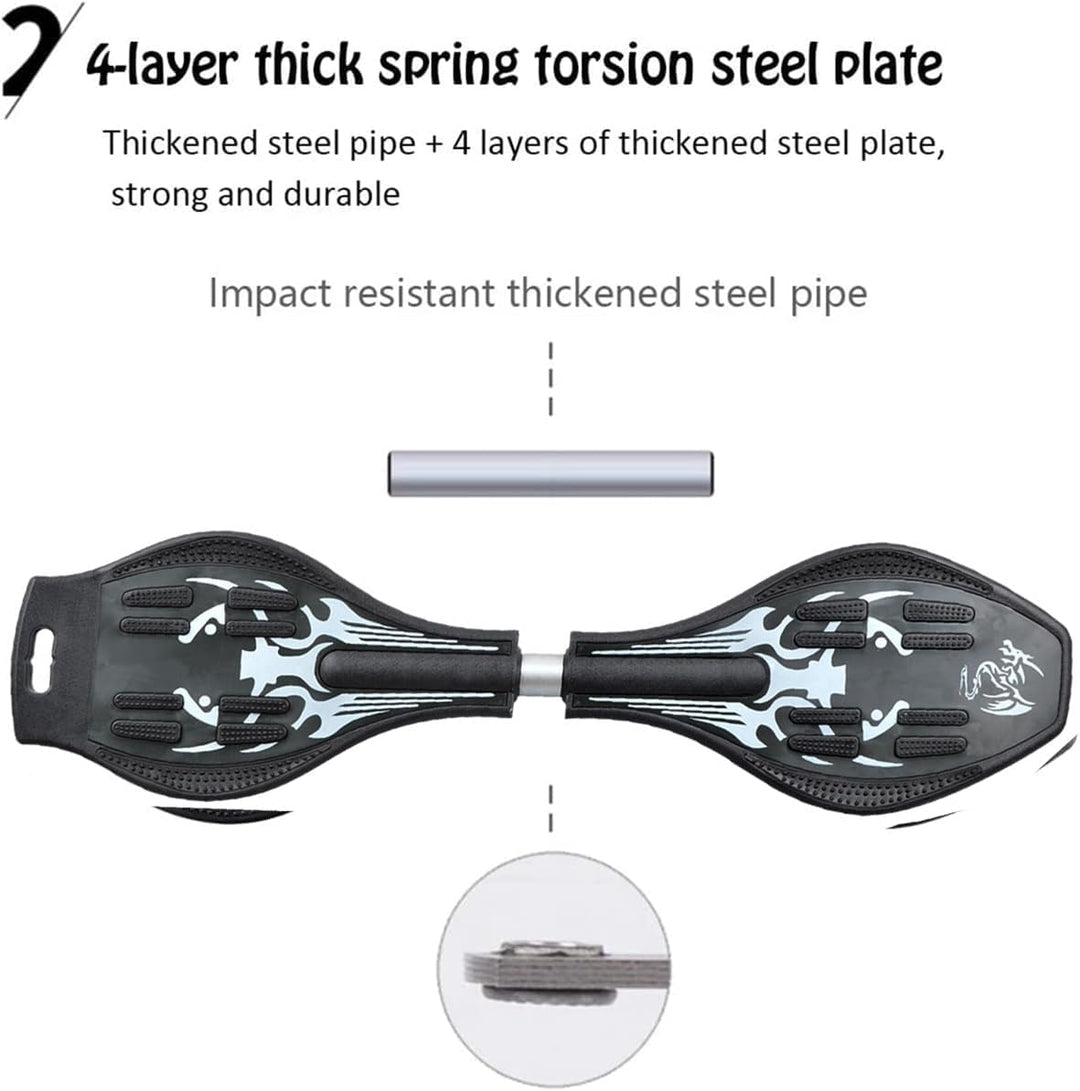 Waveboard Kinder Street Surfen Caster Torsion Skateboard Double Decks Casterboards für Wave/Surf Wav