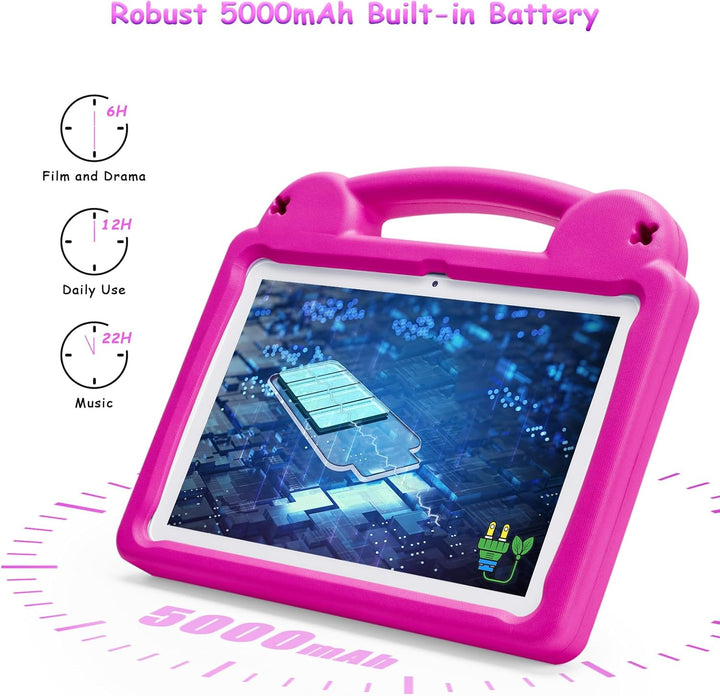Kids Tablet - Android 14 Tablet - 10 Zoll Tablet für Kinder, WiFi 6, Octa-Core, 8(4+4) GB RAM 64GB R