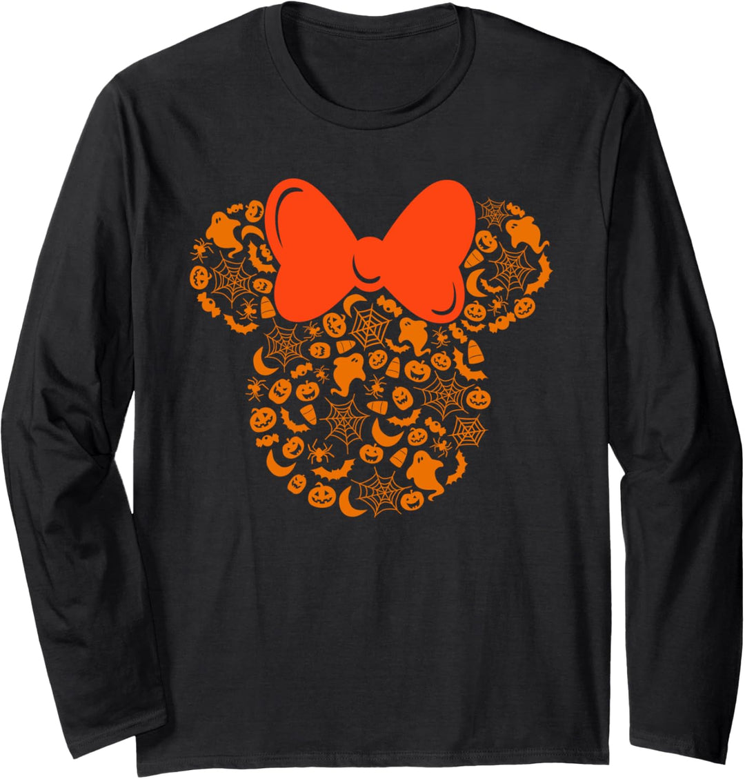 Disney Minnie Mouse Halloween Silhouette Langarmshirt