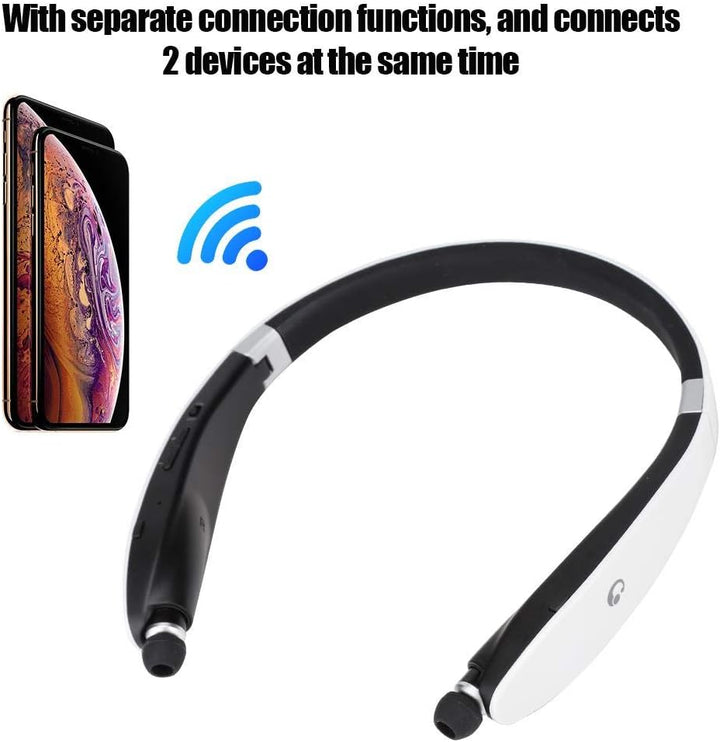 Bluetooth Kopfhörer, SX-991 Faltbarer Nacken hängender Typ Teleskop Headset Drahtlose Bluetooth Kopf