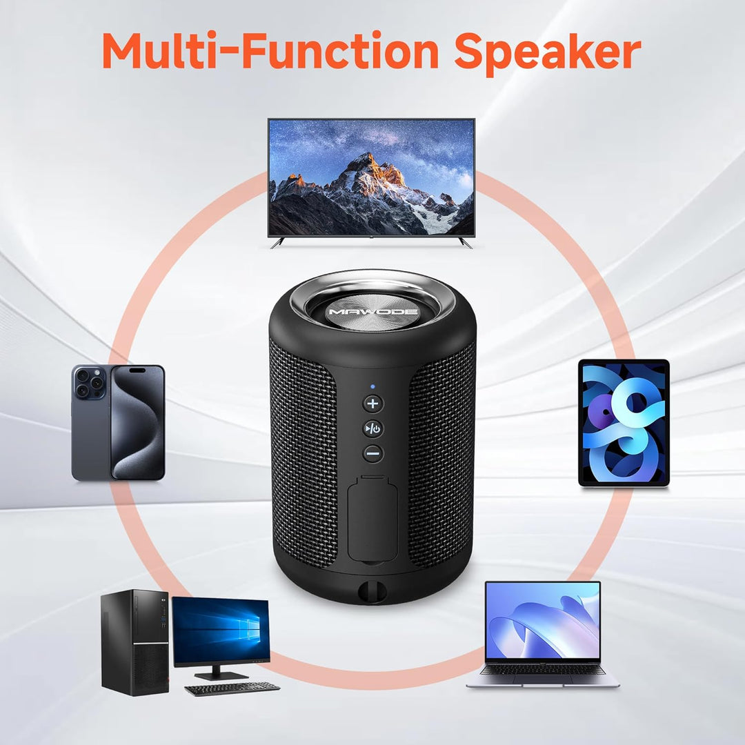 MAWODE T10 Bluetooth Lautsprecher, wasserdicht, 8 Std. Wiedergabezeit, tragbar, klein, leicht, Mini,