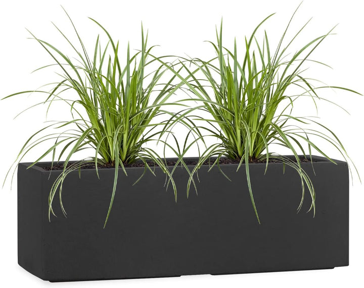 Pflanzwerk® Pflanzkübel Fiberglas TUB Anthrazit 17x50x17cm *Frostbeständig* *UV-Schutz* *Qualitätswa