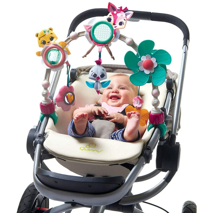 Tiny Love Sunny Stroll, Kinderwagen Spielbogen, Flexibler Spielbogen mit 6 Spielfiguren, 0M +, Tiny